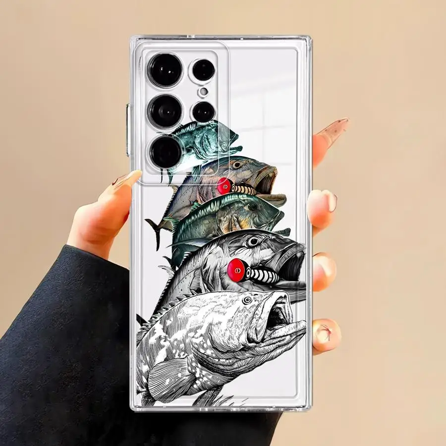Креативный чехол с рисунком рыбы для Samsung Galaxy S26 Note 20 Ultra 10 S20 Plus S24 S21 S25 Edge S22 FE S23 Ultra (art.: 3920da799e8d0) - 3920da799e8d0