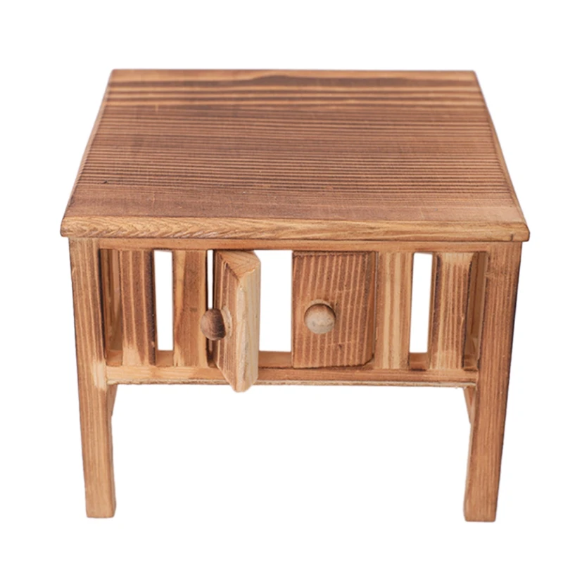 

1:12 Dollhouse Mini Realistic Retro Home Furnishing Table Model For Dollhouse Furnishing Accessories