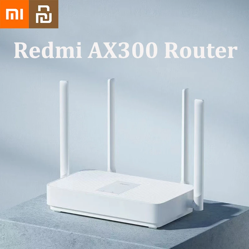

Xiaomi Redmi Router AX3000 Gigabit WiFi 6 2.4G/5GHz Wide Range Signal Dual-core CPU 256MB RAM 4 High-gain Antenna Mesh Router