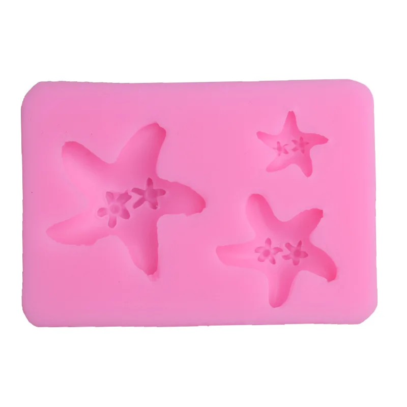 

Starfish Sugar Turning Silica Gel Mold Clay Chocolate Biscuit Mold Gypsum Mold DIY Cake Baking Appliance