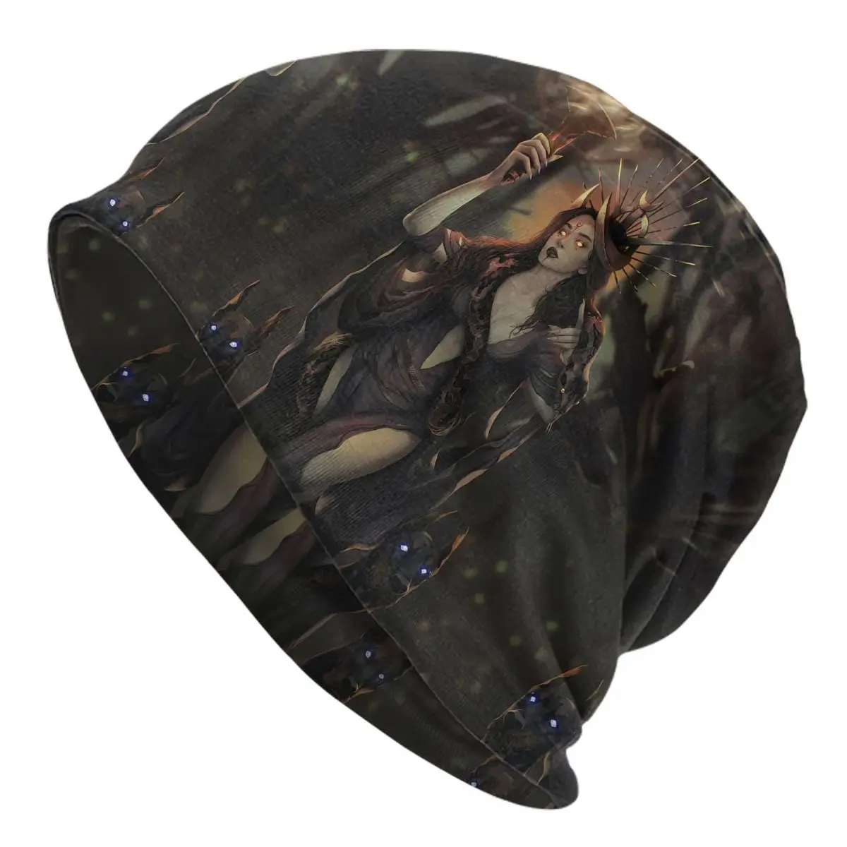 Облегающие шапки Witch Skullies уличные богиня перекрестков Hecate тонкая шапочка