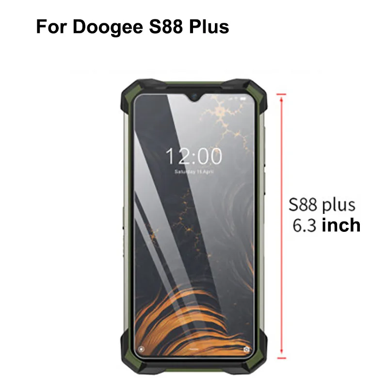 Ультратонкое защитное закаленное стекло для экрана Doogee S88 Pro 2 шт. - купить по