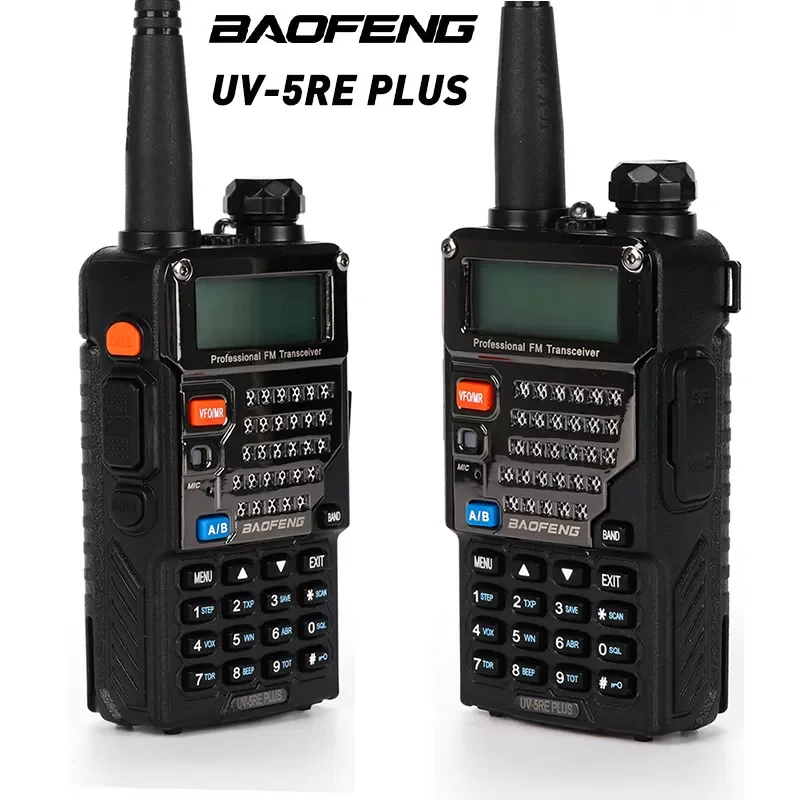 

UV-5RE Plus BAOFENG Dual-Dand VHF/UHF CTCSS&CDCSS Two-way Radio Walkie Talkie 136-174MHZ and 400-520HZ (RX)