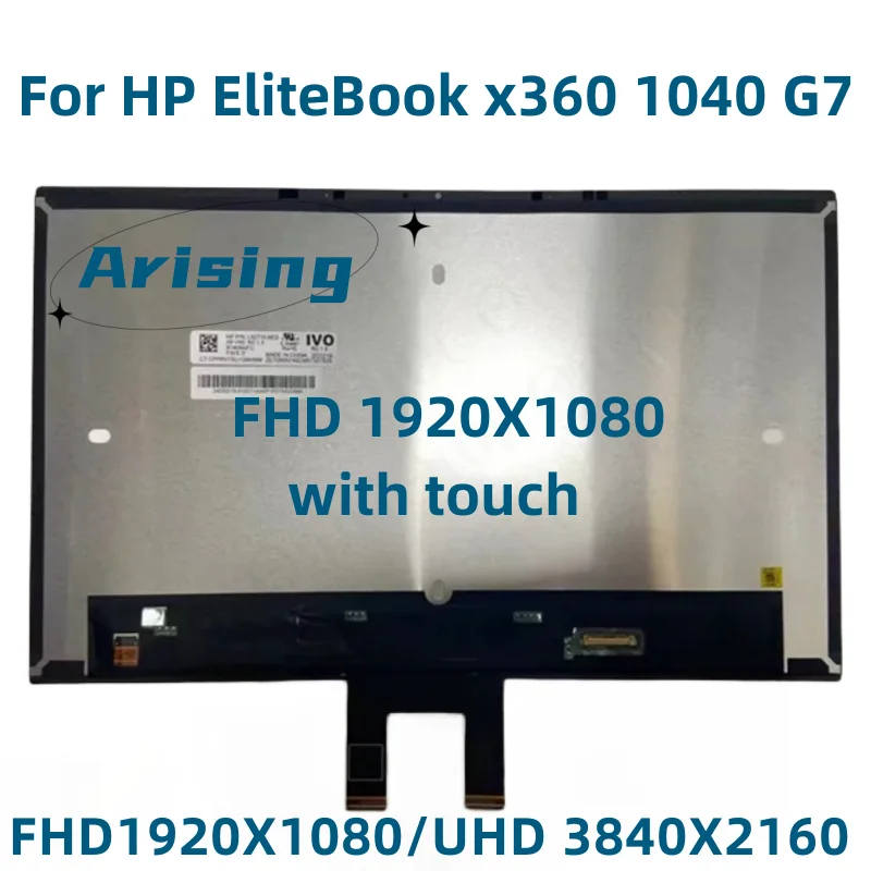 14-дюймовый ЖК-экран для HP EliteBook x360 1040 G7 сенсорный экран FHD UHD дигитайзер ноутбука
