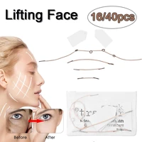 1640 pcsset face neck lift tapes invisible thin face facial stickers v shape face lift skin tighten anti wrinkle sticker