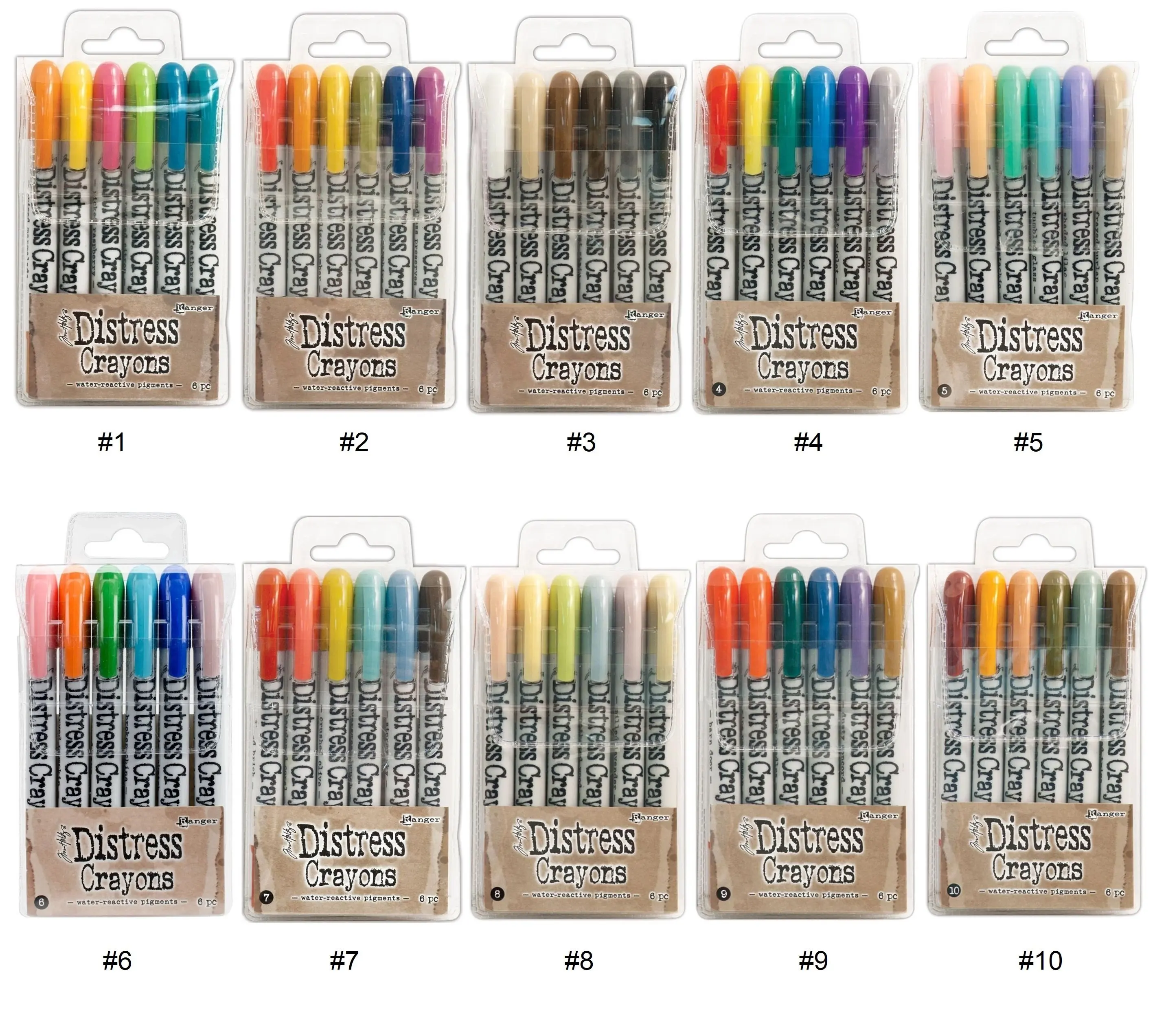 Cena Tim Holtz Distress Kredki Stary Kolor Rozpuszczalny W Wodzie Pastelowy Zestaw Konto Ręczne Kolor Smudge 6 Kolorów 3 Zestaw Kolorów