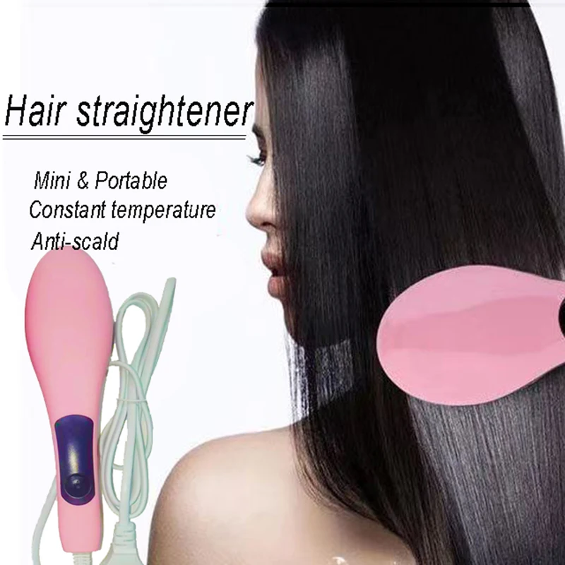 

Электрическая щетка для выпрямления волос, ионный выпрямитель волос, инструменты для укладки, нагревательный горячий гребень для ухода за ...