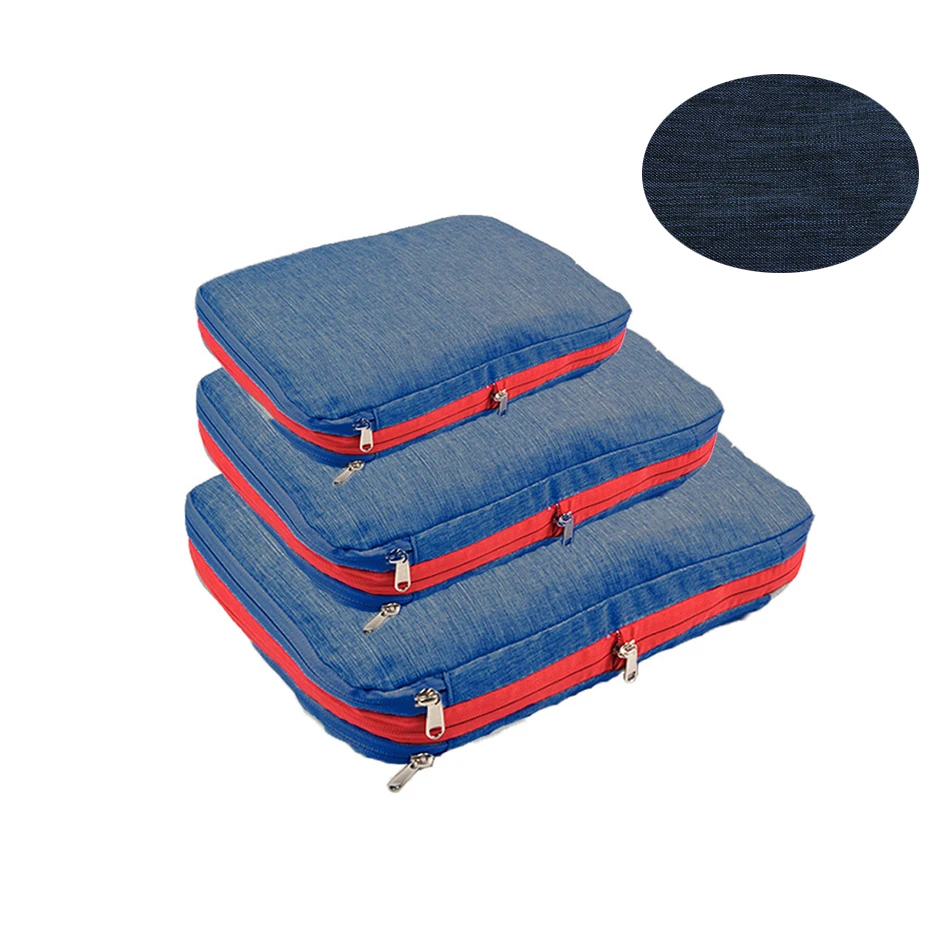 

Nylon Compression Packing Cubes for Clothes Double Layer Portable Packing Cubes For Suitcases With Large Capacity And Waterproof