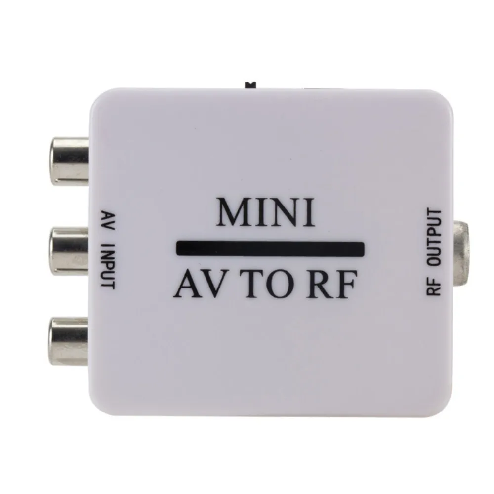 Фото AV в RF RCA AV в RF преобразователь ТВ-коммутатор RCA в RF AV в RF усилитель 61,25 МГц видеоконвертер для ТВ/VHS VCR/DVD-рекордера №1