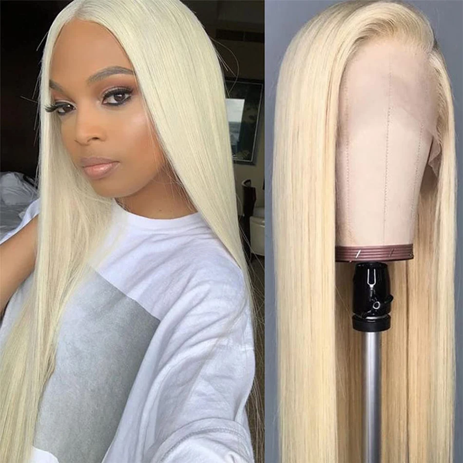 

13x4 Transparent 613 HD Lace Frontal Wig Human Hair Honey Blonde Lace Front Wigs Remy Malaysian Straight 180% Density Human Hair