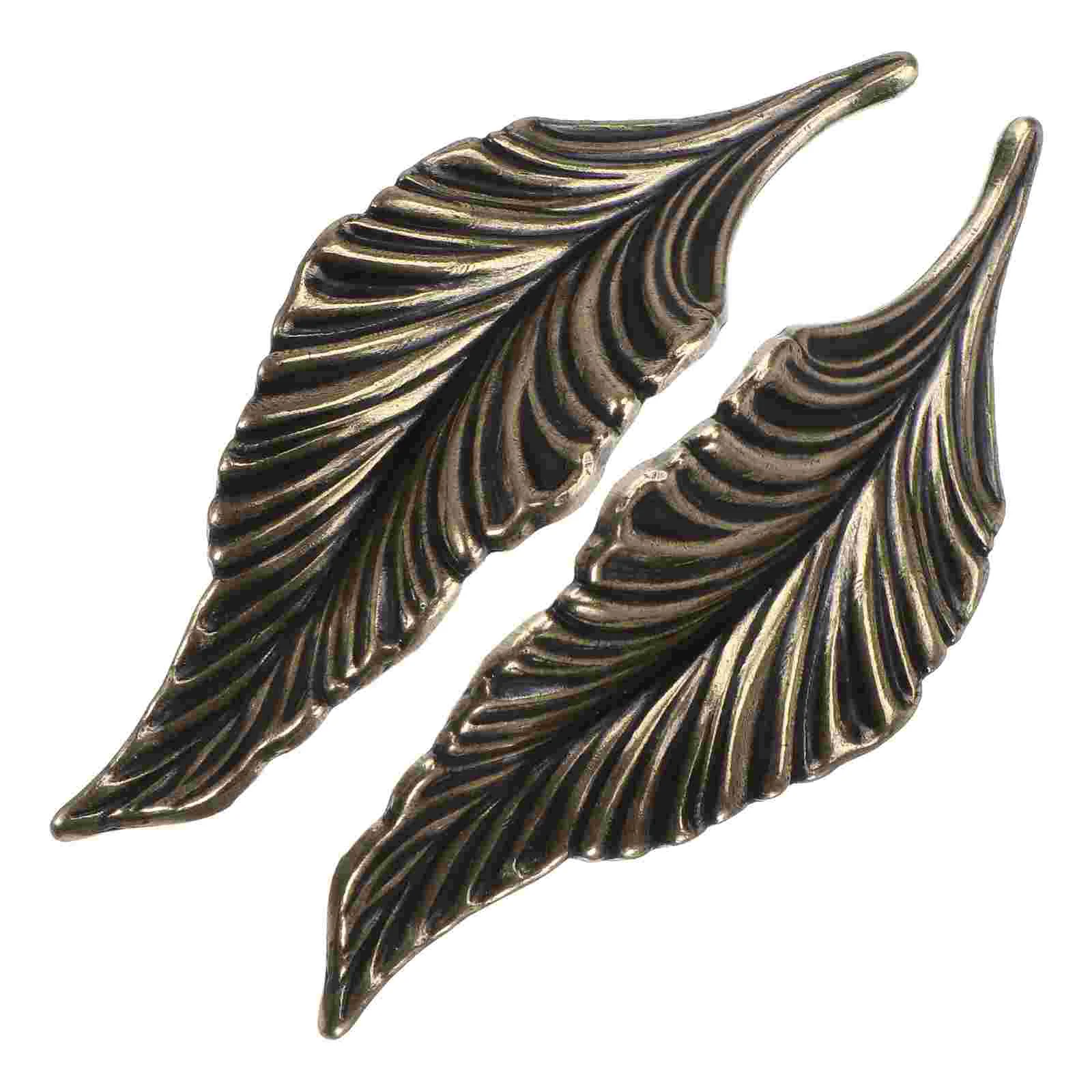

Knobs Handledrawer Cabinet Furniture Ring Door Knobcupboard Decorative Dresser Unique Zinc Accessory Alloyhandles Leaf Chic