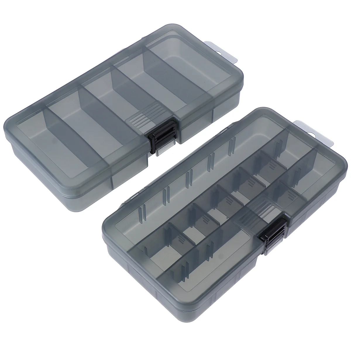 

2Pcs Fishing Tackle Boxes Transparent Fish Tackle Storage Waterproof Plastic Box