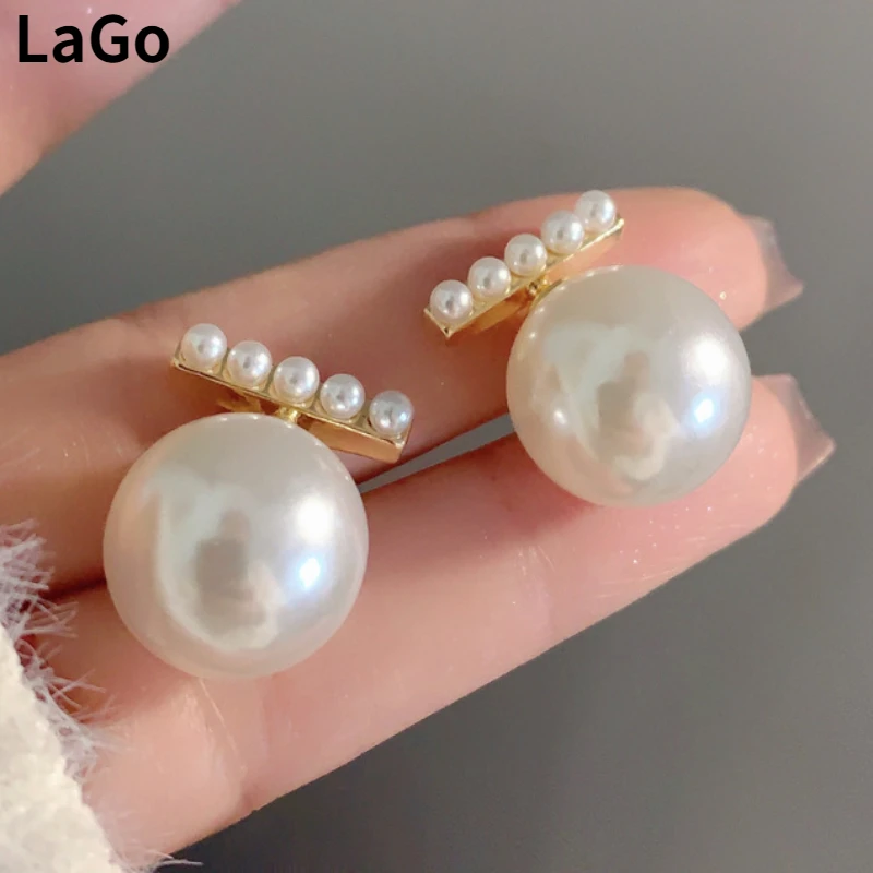 

Fashion Jewelry 925 Silver Needle Elegant Temperament Simulated pearl Earrings For Women Wedding Gifts Delicate Design Wholesale