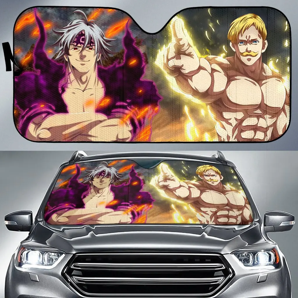 

Seven Deadly Sins Escanor X Zeldris Car Sun Shade H090720