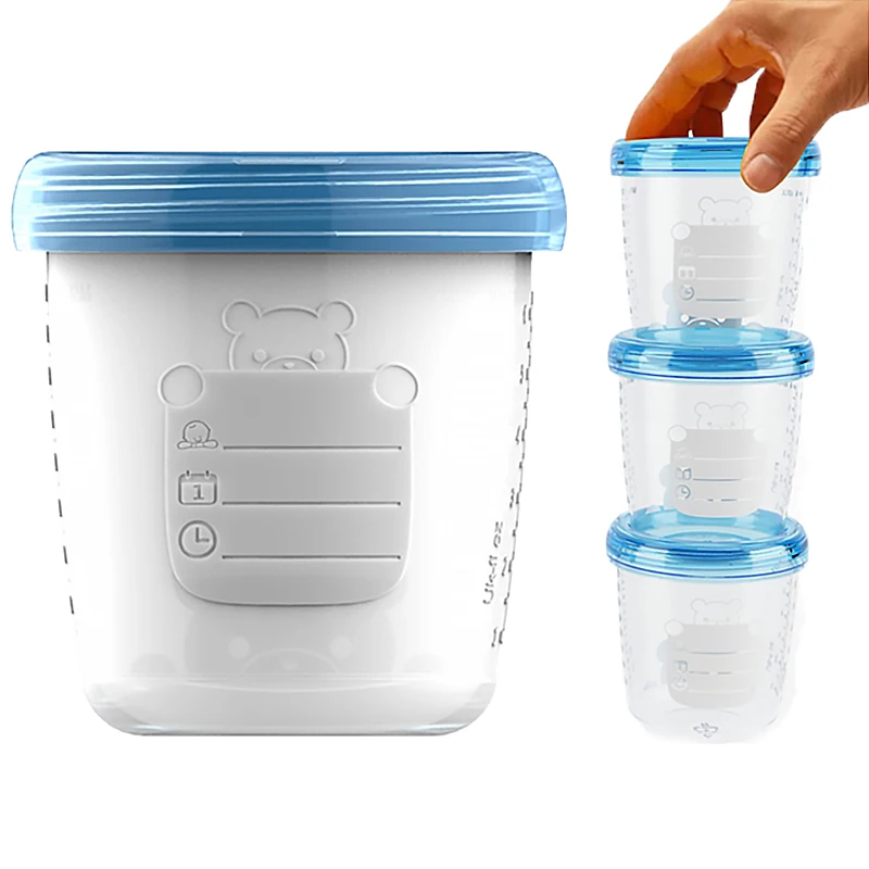 1-2PCS Portable Baby Food Storage Box Essential Cereal Infan