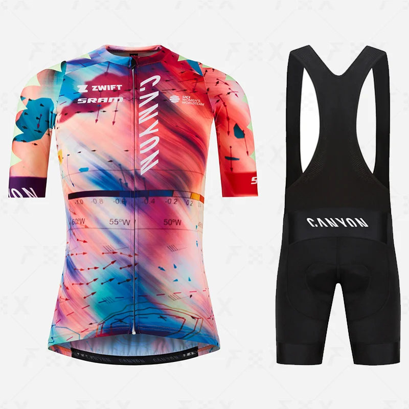 

2023 набор велосипедных Джерси для женщин, летняя велосипедная форма для горных велосипедов, Женская дышащая одежда для велоспорта