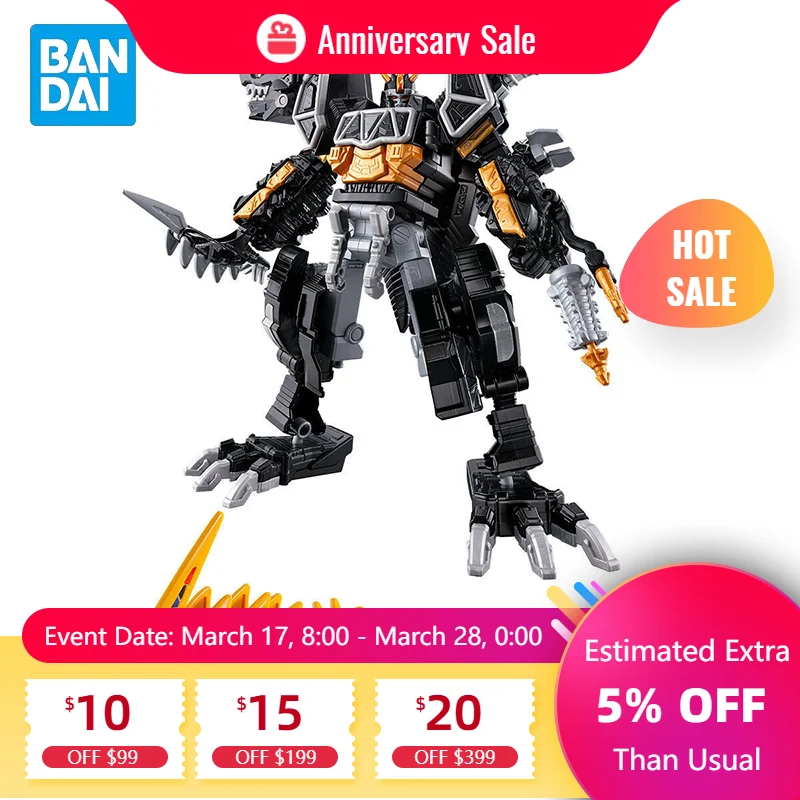 В наличии Оригинальный BANDAI MINIPLA Kyoryujin Dark Ver. Zyuden Sentai Kyoryuger экшн аниме фигурка кукла