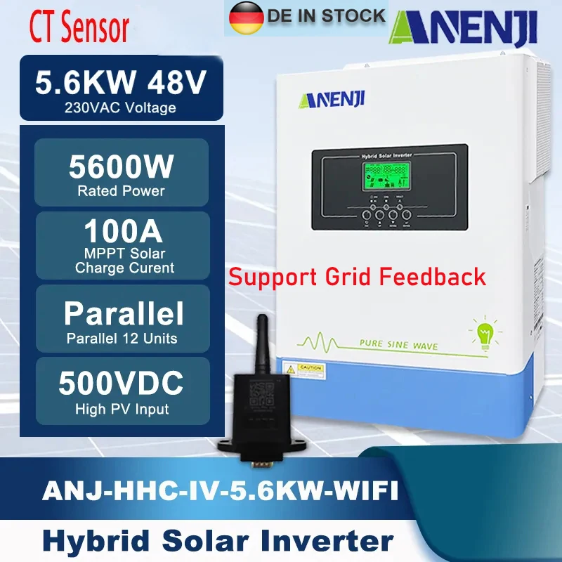 

3000 кВт 48 В Гибридный солнечный инвертор 220 Вт в неэлектрический инвертор немодулированного синусоидального сигнала а MPPT контроллер солнечной зарядки сетка