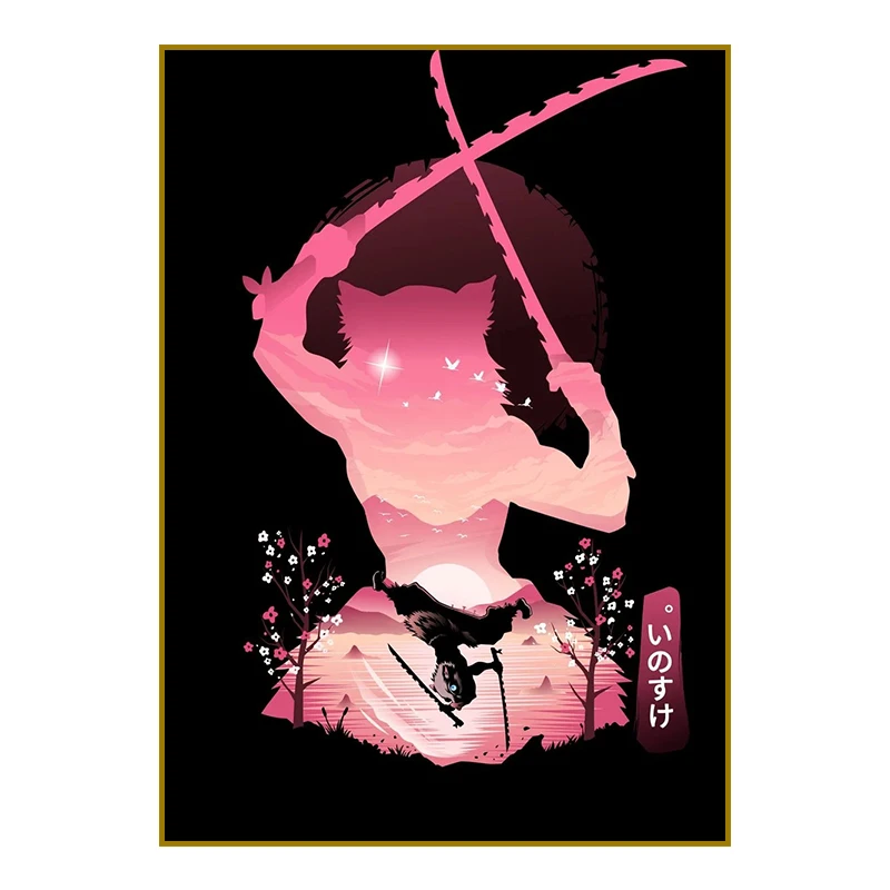 Художественный постер Demon Slayer  Hot Toys коёхару готогэ истребитель демонов том 11 клинок рассекающий демонов demon slayer kimetsu no yaiba манга