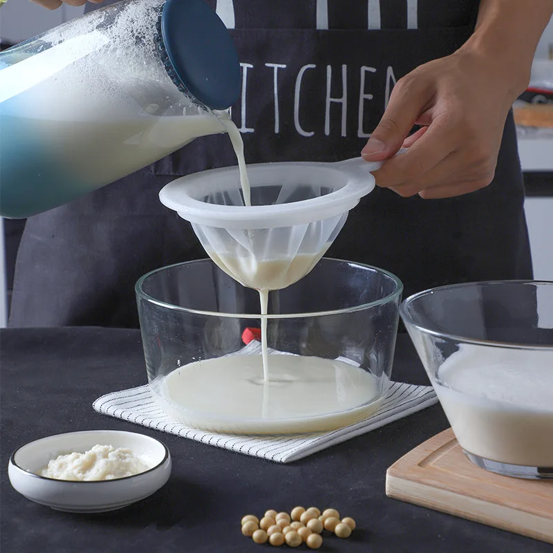 

Сетчатая кухонная сверхтонкая сетчатая сетка 100/200/400, кухонная нейлоновая сетчатая фильтрующая ложка для подходит для соевого молока, кофе, ...