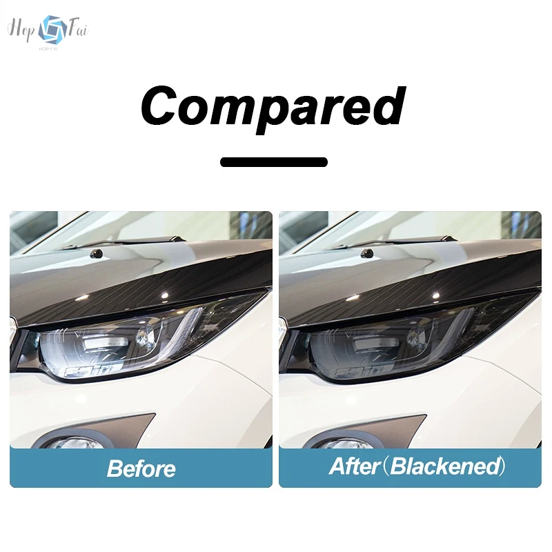 2 шт. Защитная пленка для автомобильных фар дымчатый черный Оттенок Виниловая