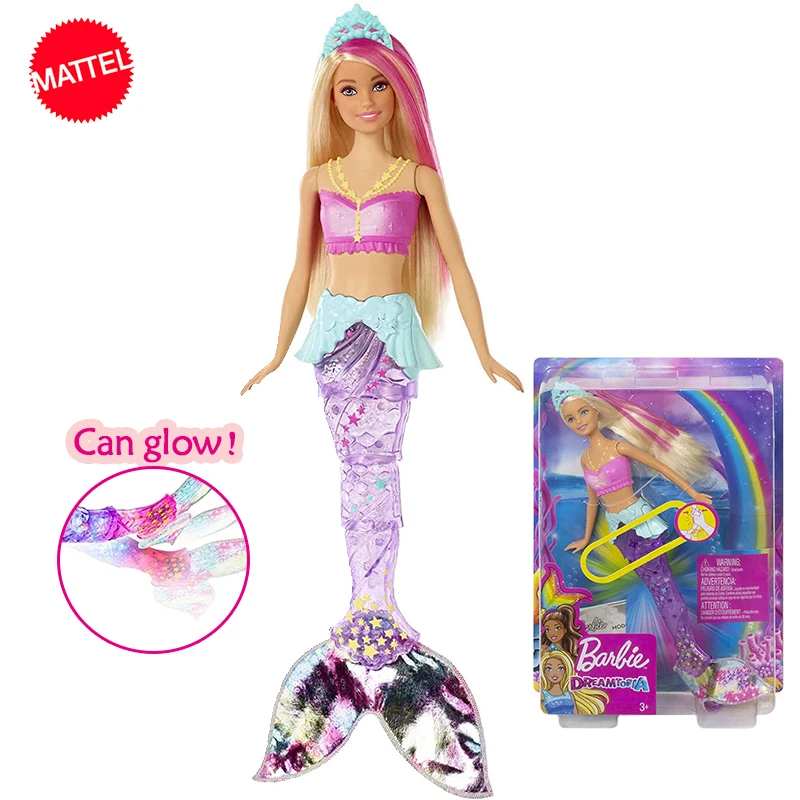 

Оригинальная кукла Mattel Барби Dreamtopia, Русалка для девушек, искусственные волосы, игрушки для девочек, Обучающие реквизиты, подарок для детей