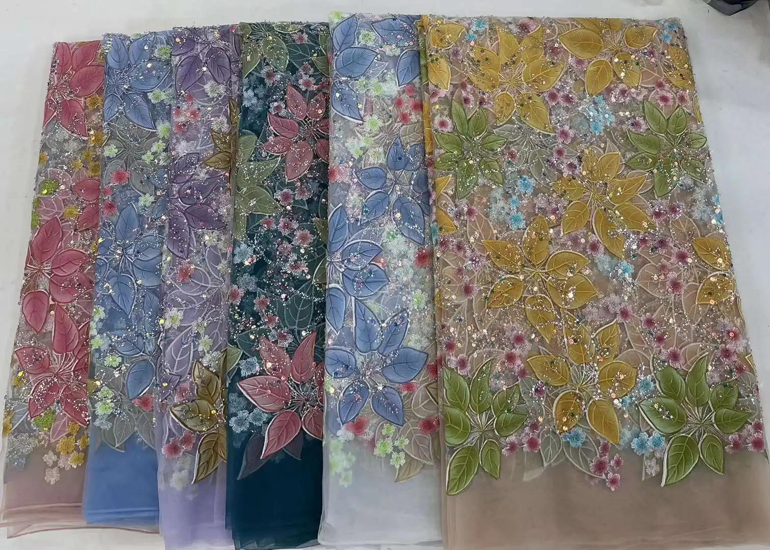 Роскошная искусственная ткань свадебная высококачественные свадебные ткани