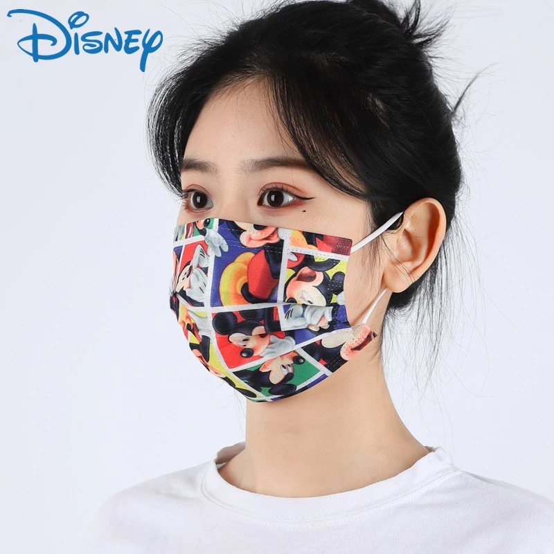 

Одноразовые маски Disney мультфильм Микки Маус стежок LinaBell со швом для лица 3-слойные расплавленные взрослые маски защитные маски