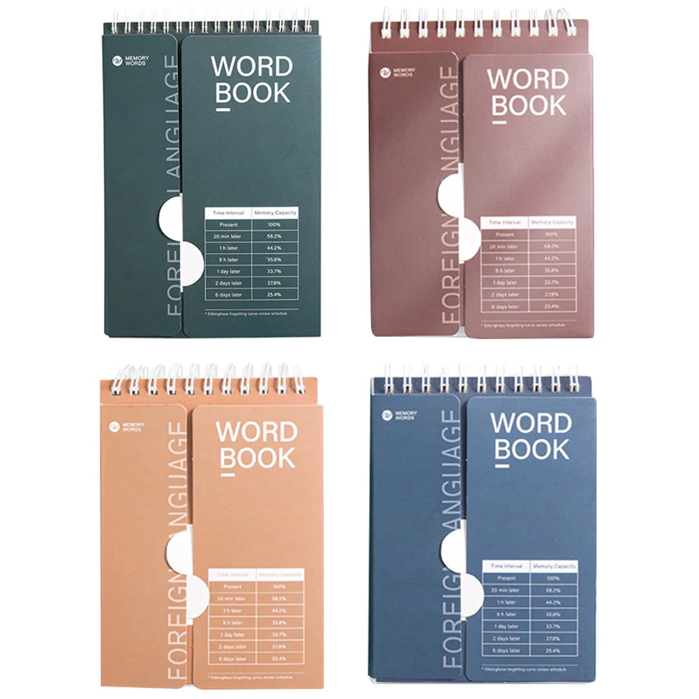 4Pcs Notepad Note Pad Writing Pad Vocabulary Pad Plan Pad Notepad for Student Note