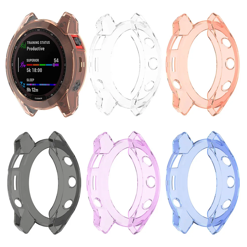 

Soft TPU Case Transparent Hollowed Frame Watch Protection Cover for Garmin Epix Gen 2 Protective Bumper Shell