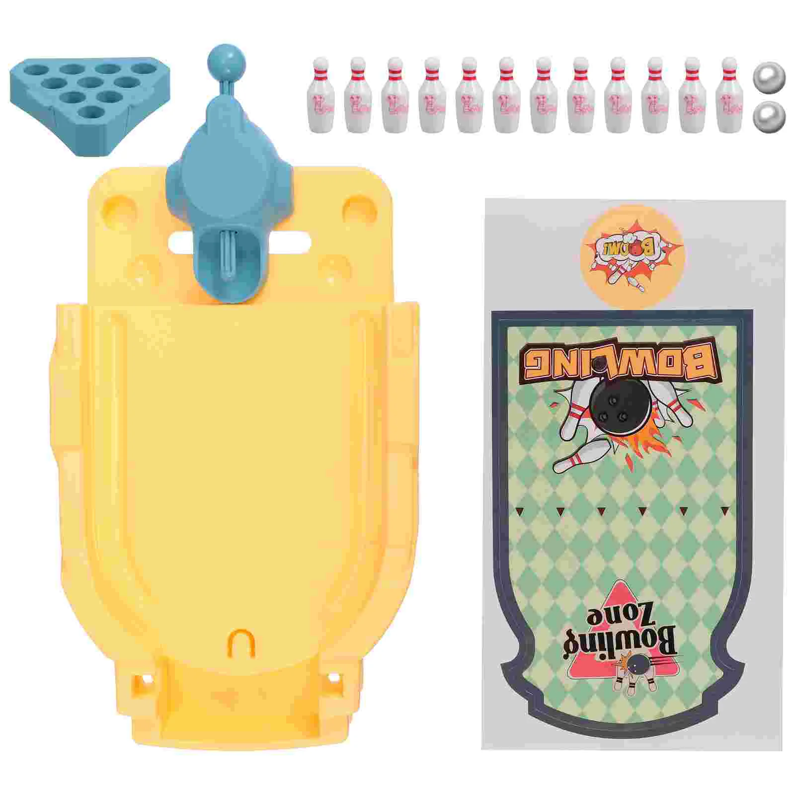 

1 Set Durable Creative Desktop Bowling Game Kids Plaything Desktop Sports
