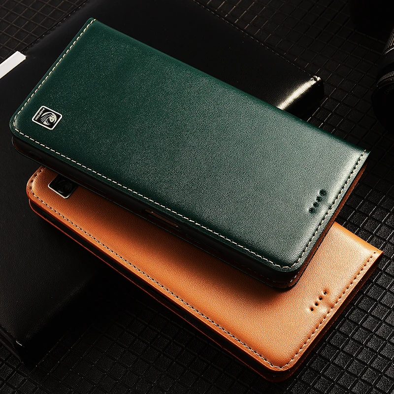 Чехол для телефона из натуральной кожи Realme 5 6 7 8 9 10 11 Pro Plus X XT X2 X3