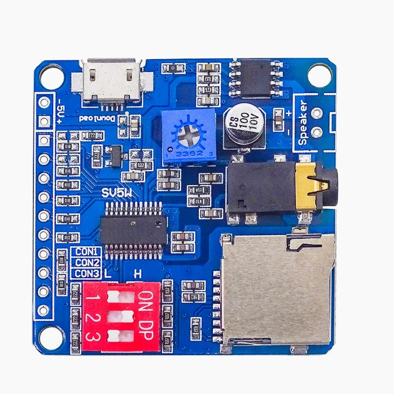 DY-SV5W Модуль воспроизведения голоса MP3-плеер 5 Вт с последовательным управлением