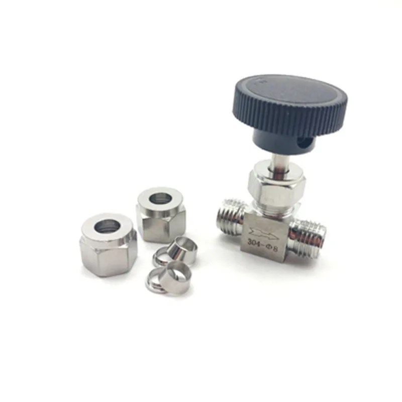 Регулируемый игольчатый клапан диаметром 3 4 6 8 10 12 мм 3/8 дюйма 1/2 кухонный запорный