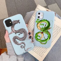 fashion dragon animal pattern phone case soft solid color for iphone 11 12 13 mini pro xs max 8 7 6 6s plus x xr