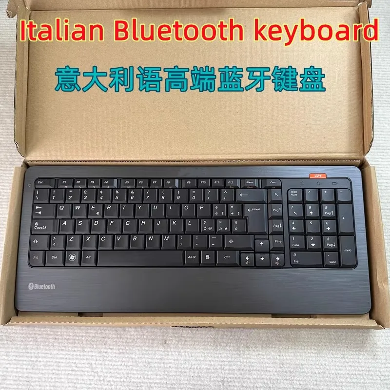 Фото Итальянская раскладка Bluetooth-клавиатура JME8002B для многоязычной клавиатуры Lenovo HP DELL, совместимая с IOS WINDOWS Android-система №1