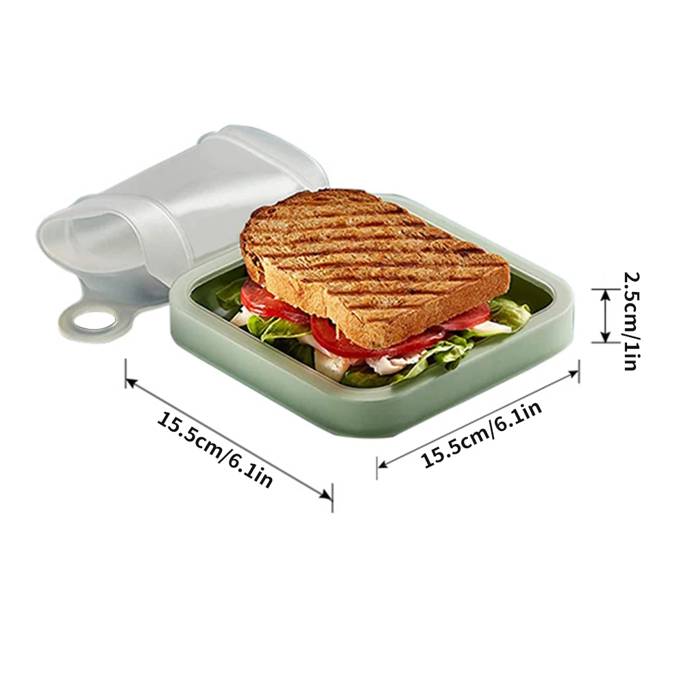 

Коробка для тостов, пластиковый контейнер для сэндвича, портативный чехол для хранения еды, для еды, для работы, школы, ланча