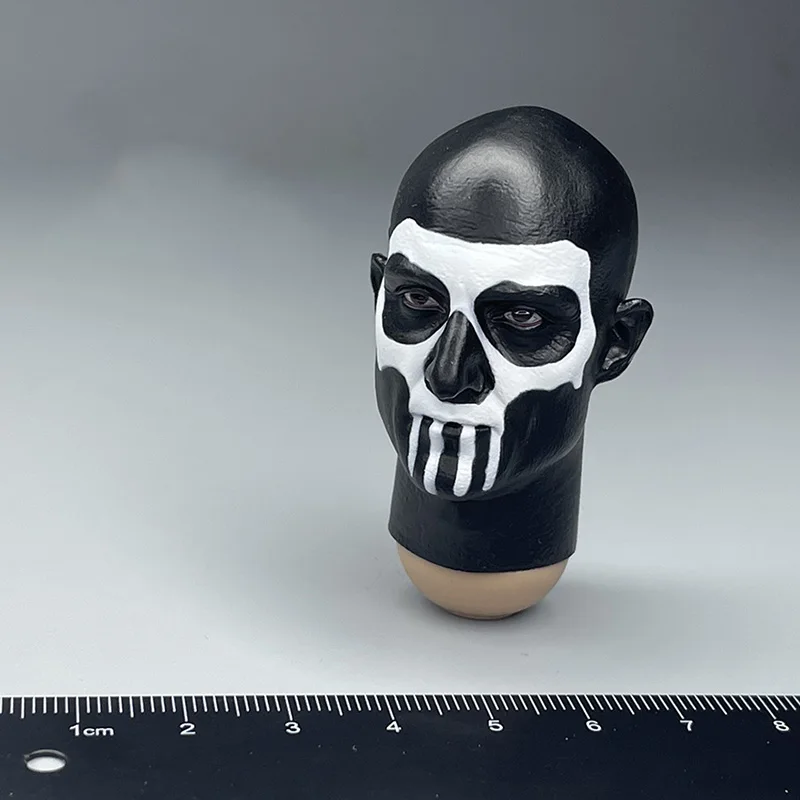 

1/6 Scale Soldier Skull Face Head Sculpture Sculpture Model Movable Doll Accessories Collection Display Gift Boys Toy
