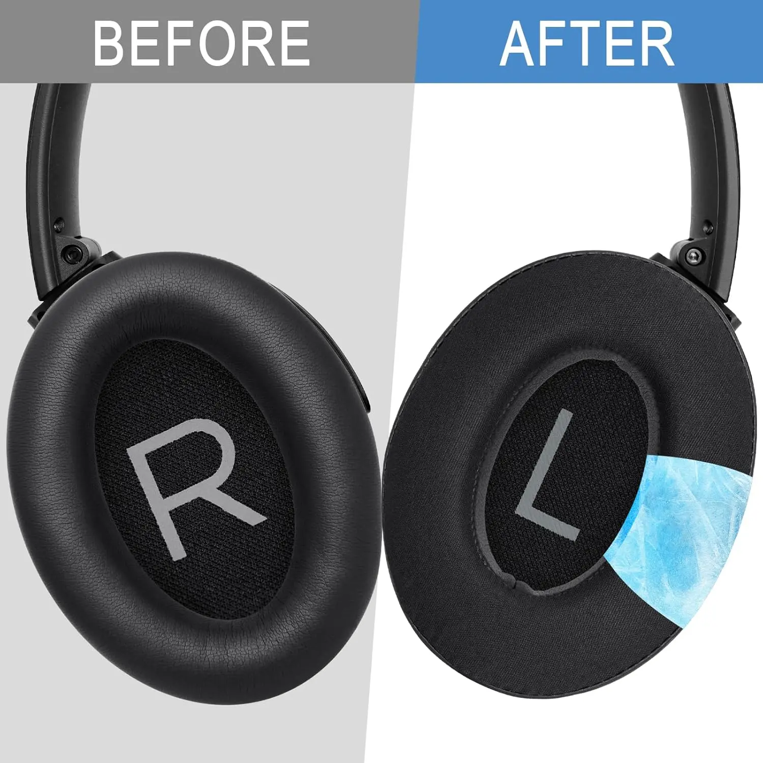 Сменные охлаждающие гелевые подушечки для наушников Bose QC45 сменные QuietComfort 45 шелк