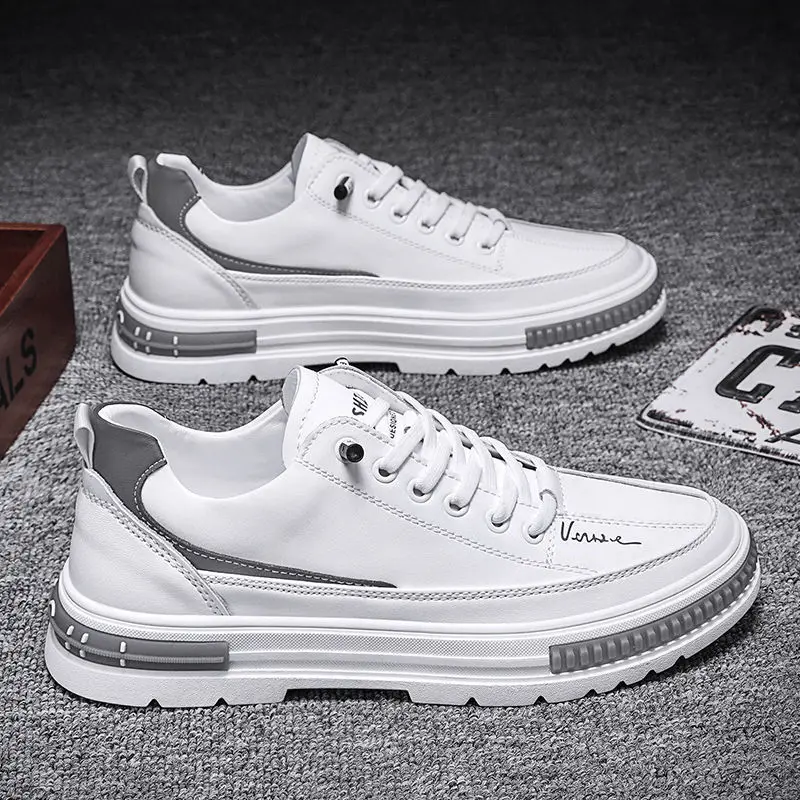 

Shoes Men's Summer New Breathable Sports Men's Casual Leather Shoes Comfortable All-match Wear-resistant One Pedal Sneakers Men