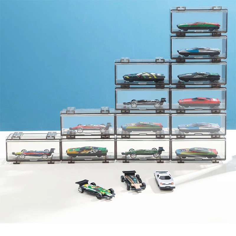 Акриловая прозрачная коробка для хранения Hot Wheels 1/64 модель автомобиля сортировка