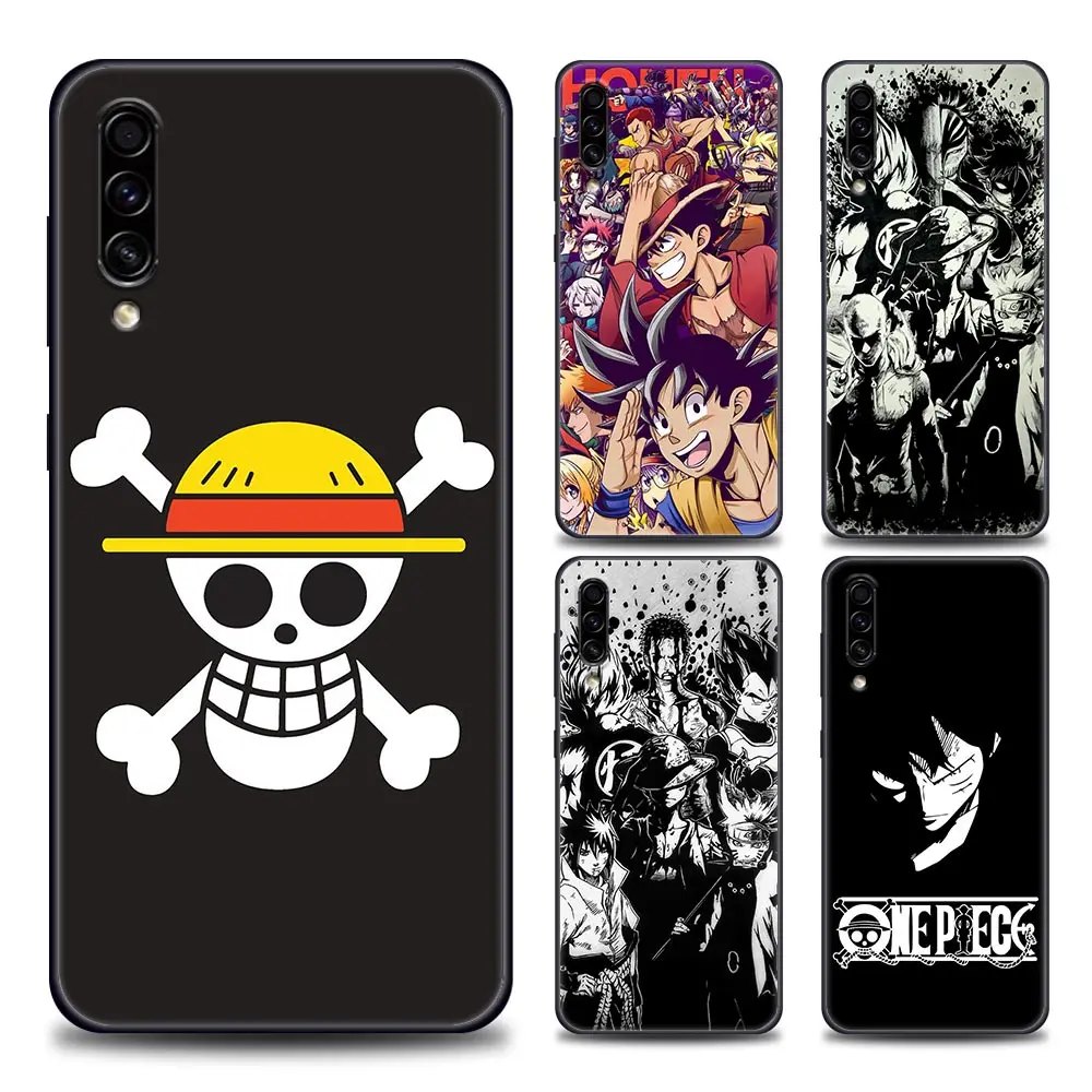 

Luffy One Piece Anime Silicone Case For Samsung Galaxy A10 A30s A40 A50 A60 A70 A80 S A90 F41 F52 F12 A7 A9 2018 Soft TPU Cover