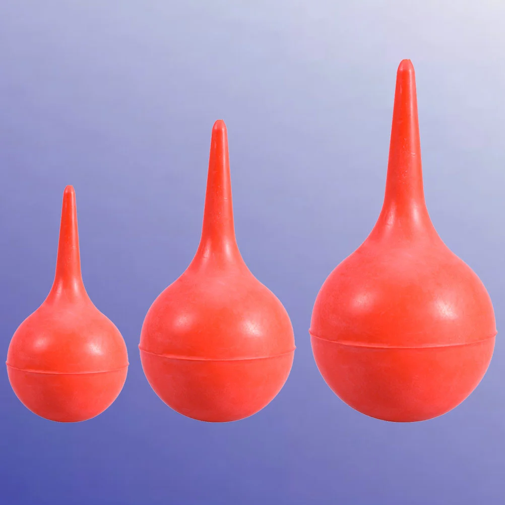 

3pcs Ear Syringe Bulbs Ear Washing Rubber Suction Sucker Squeeze Bulbs