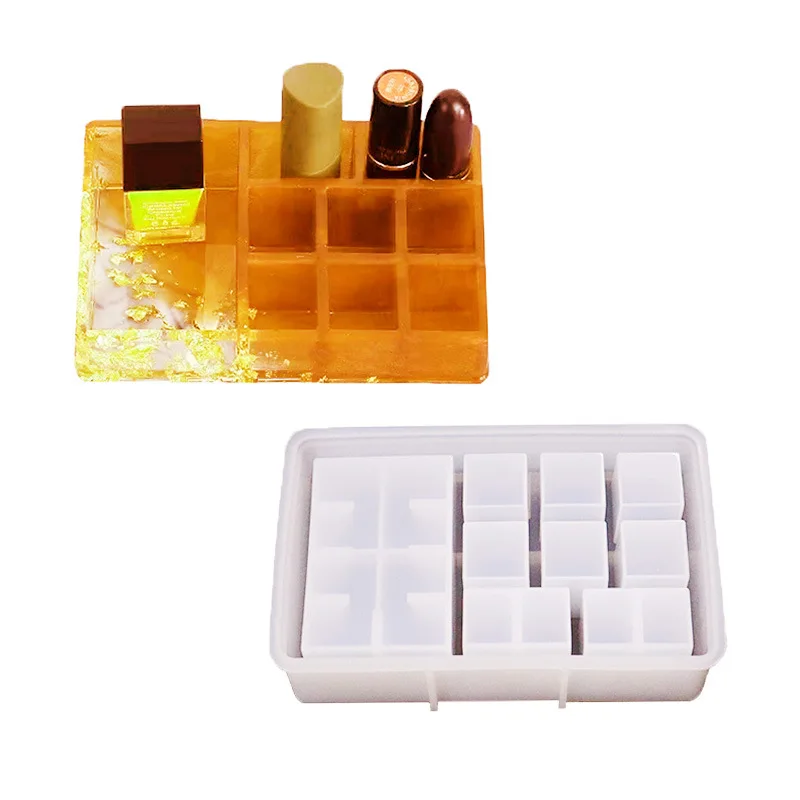 

Детская форма для ящика для хранения, домашняя многофункциональная настольная силиконовая форма для бетона, Прямая поставка