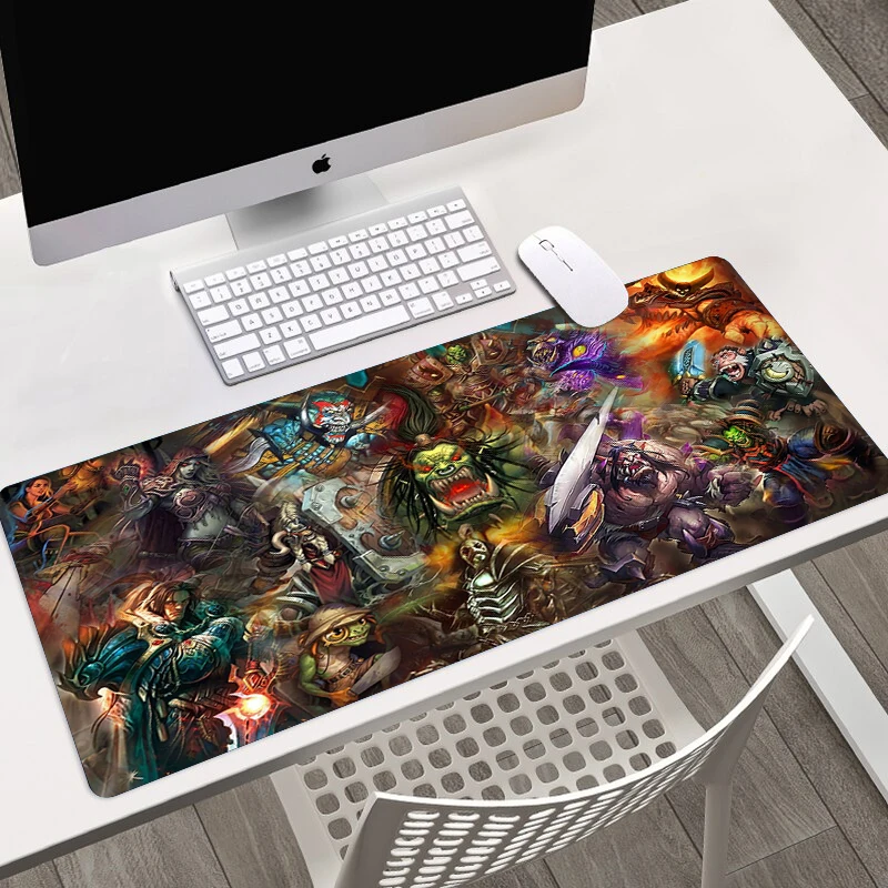 

World of Warcraft Mousepad Anime HD Printing Computer Lock Edge Keyboard Mat Large Mouse Pad Gift Best selling PC Desk Pad