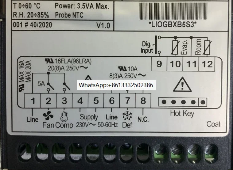 Электронный регулятор температуры XR06CX Elf