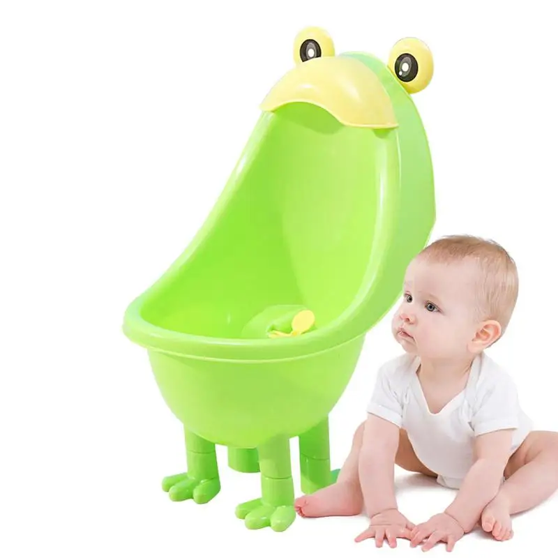 

Baby Urinal Cartoon Potty Training Seat Cute Frog Funny Aiming Target Windmill 13.7*9*8.2in Potty Urinal Pee Trainer Urinal For