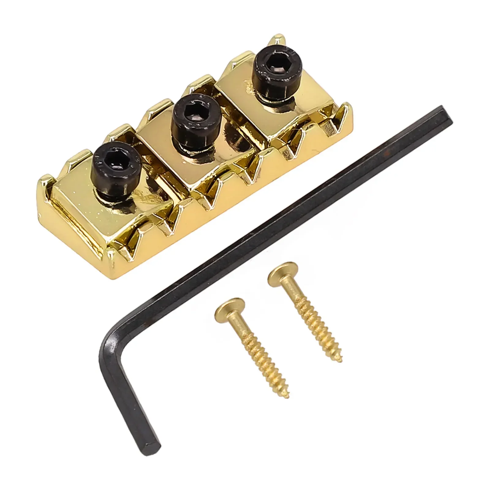 Гайка запорная для струн электрогитары 42 мм моста Floyd Rose Tremolo с крепежными винтами