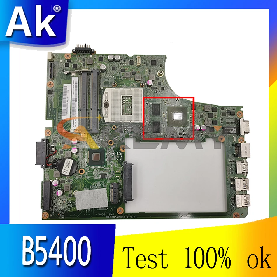 

Материнская плата Akemy DA0BM5MB8D0 для ноутбука Lenovo B5400 M5400, материнская плата PGA947 HM87 N15V-GM-S-A2 2G DDR3 100%, протестированная работа