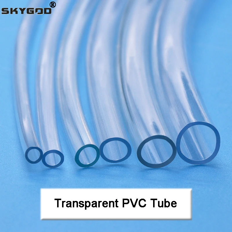1M/3M/5M Transparent PVC Plastic Hoses High Quality Water Pump Tube 2 3 4 5 6 8 10 12 14 16 18 20 25mm Inner Diameter PVC Tube